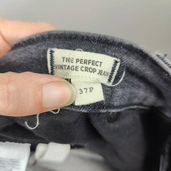 Madewell The Perfect Vintage Straight Jean‎ Womens 37P Petite Sumner Black Wash - Picture 6 of 8